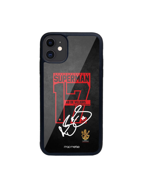 

macmerise Black & Red Autograph ABD Printed iPhone 11 Back Case