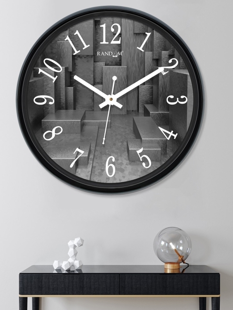 

RANDOM Grey Round Printed 30 cm Analogue Wall Clock