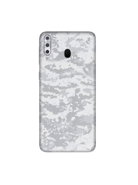 

Trendy Skins Silver-Toned & Off White Shadow Pattern Samsung Galaxy M30 Phone Skin