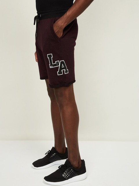 

UCLA Men Burgundy Printed Regular Fit Regular Shorts