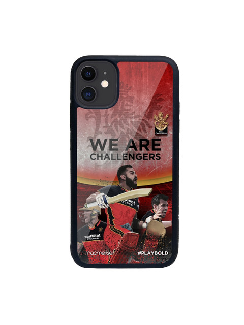 

macmerise Maroon & Grey RCB Celebration Glass iPhone 11 Phone Case