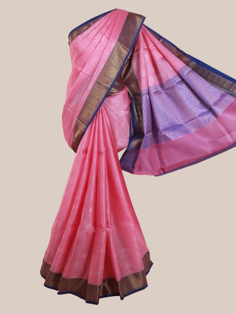 

Pothys Pink Woven Design Art Silk Saree