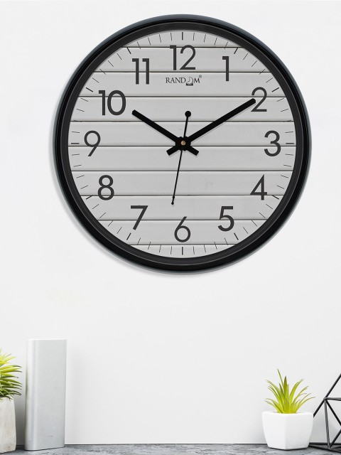 

RANDOM Black & White Round Printed Analogue Wall Clock