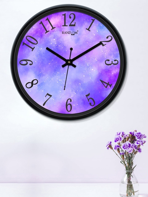 

RANDOM Purple Round Printed Analogue Wall Clock