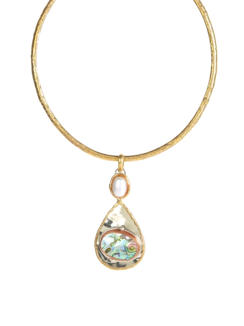 

ZeroKaata Gold-Plated & White Brass Gold-Plated Choker Necklace