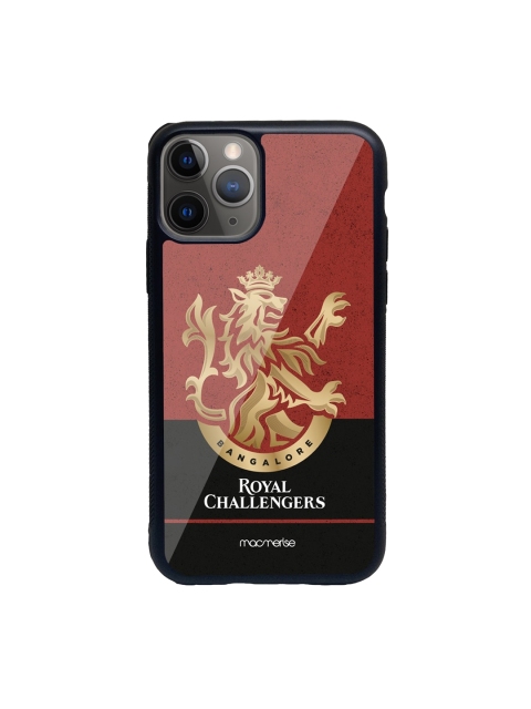 

macmerise Red & Black RCB Color Block iPhone 11 Pro Back Case
