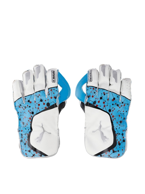 

Puma Unisex Blue & White Printed Future 20.3 Cricket Wicket Keeping Gloves