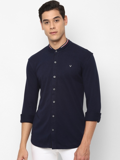 

Allen Solly Men Navy Blue Shirt