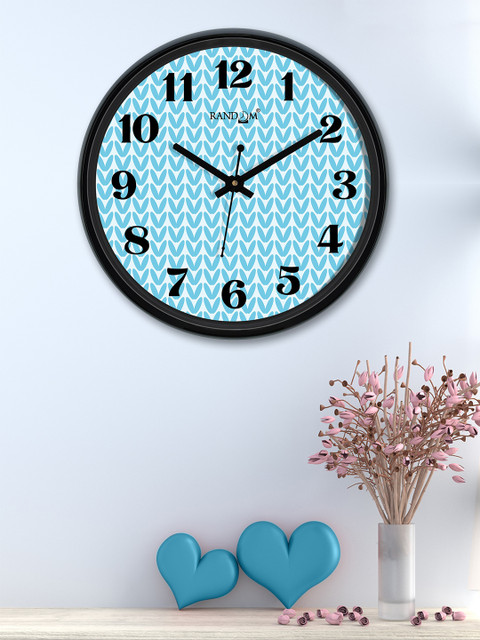 

RANDOM Blue Round Printed Analogue Wall Clock