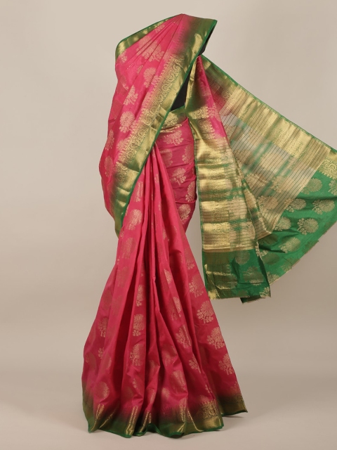 

Pothys Pink Woven Design Jute Silk Saree