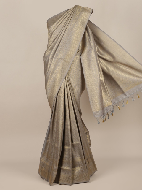 

Pothys Grey Pure Silk Woven Design Banarasi Saree