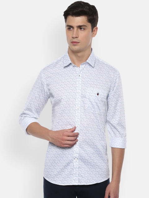 

Louis Philippe Sport Men White Slim Fit Printed Casual Shirt