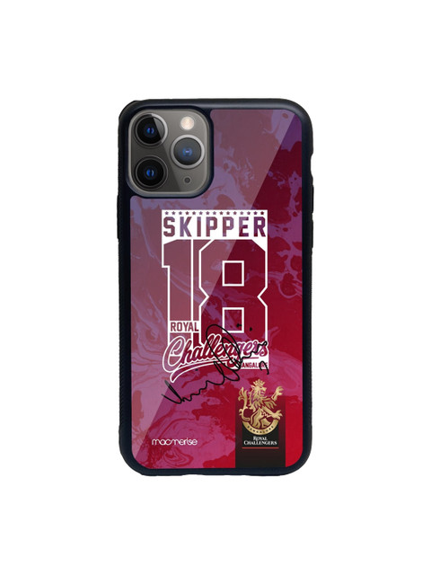 

Macmerise Purple & Red Skipper 18 Glass iPhone 11 Pro Phone Case