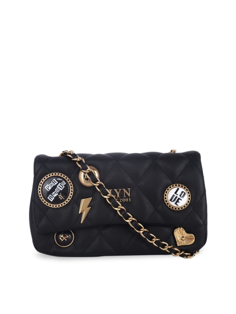 

LYN Black Solid Sling Bag