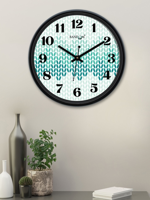 

RANDOM Sea Green Round Printed Analogue Wall Clock