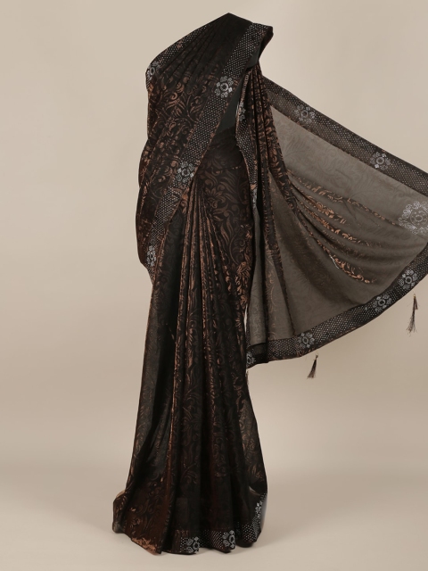 

Pothys Brown Woven Design Net Saree
