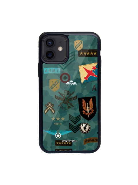 

macmerise Green & Black Roger That Printed iPhone 12 Back Case