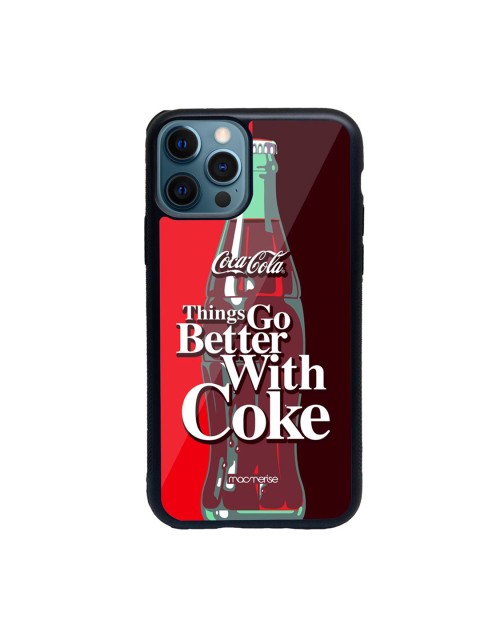 

macmerise Red & White Go With Coke Glass iPhone 12 Pro Phone Case