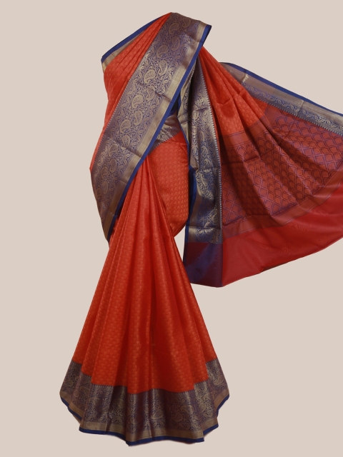 Pothys Red Woven Design Art Silk Saree