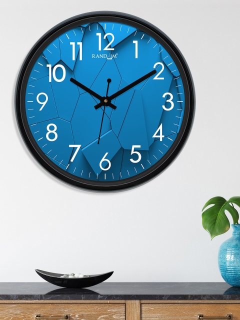 

RANDOM Blue Round Printed Analogue Wall Clock