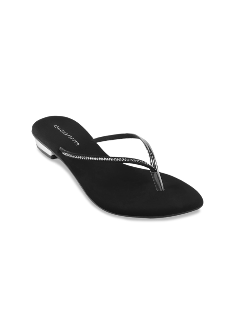 

LEMON & PEPPER Women Black Solid Block Heels
