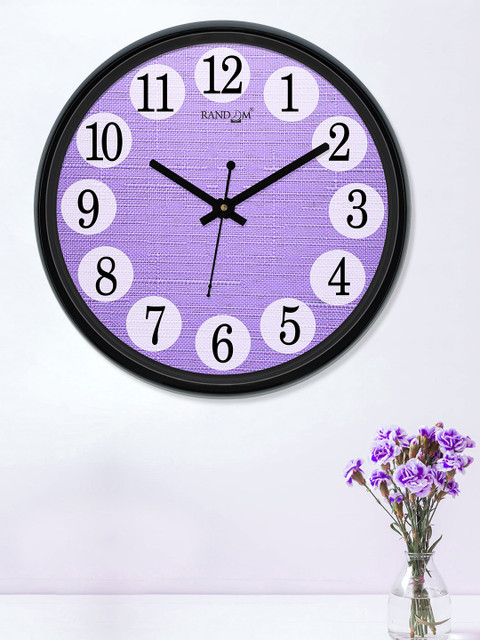 

RANDOM Lavender Round Printed Analogue Wall Clock