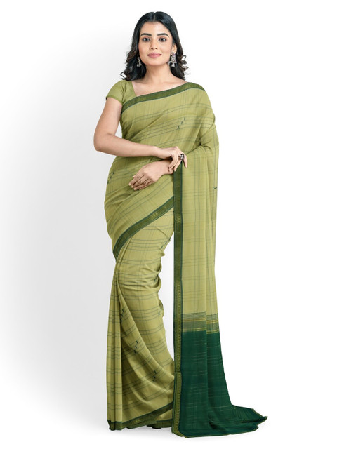

APCO Green Woven Design Pure Cotton Saree