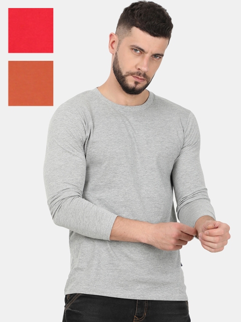 

Masculino Latino Men Assorted Pack of 3 Solid Round Neck T-shirts