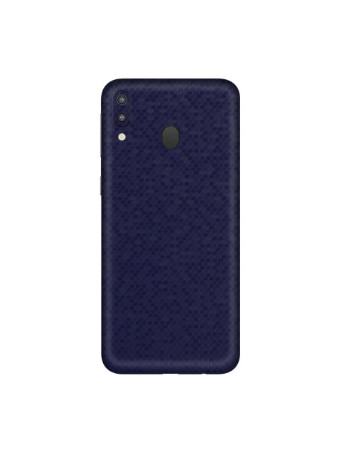 Trendy Skins Blue Honey Comb Pattern Samsung Galaxy M20 Back Case