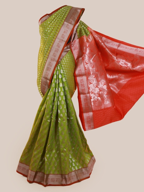 

Pothys Green Woven Design Art Silk Saree