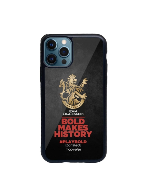 

macmerise Black & Red Bold Makes History Printed iPhone 12 Pro Max Back Case