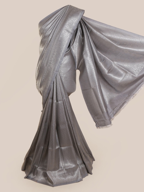 

Pothys Grey Woven Design Linen Blend Saree