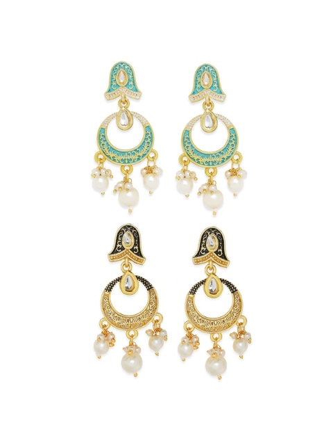 

OOMPH Green Contemporary Chandbalis