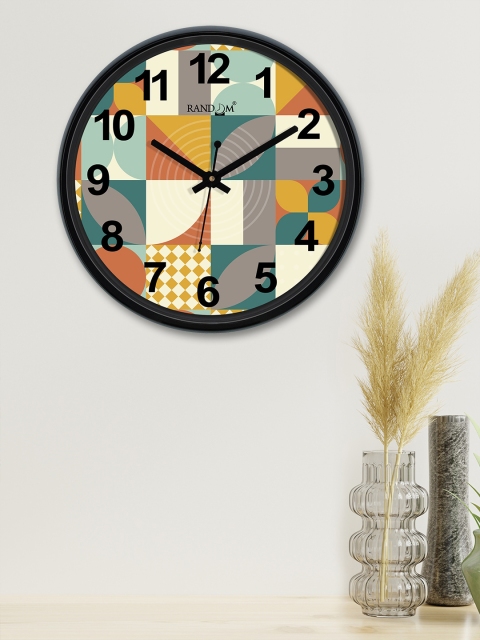 

RANDOM Multicoloured Round Printed Analogue Wall Clock, Multi