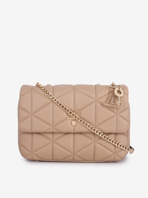 

LYN Beige Textured Sling Bag