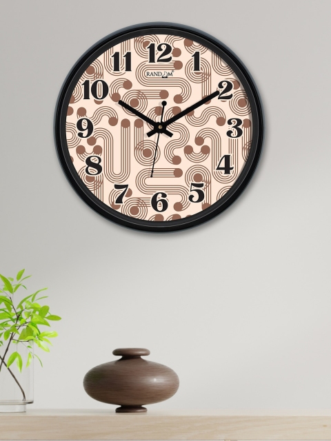 

RANDOM Beige Round Printed 30 cm Analogue Wall Clock