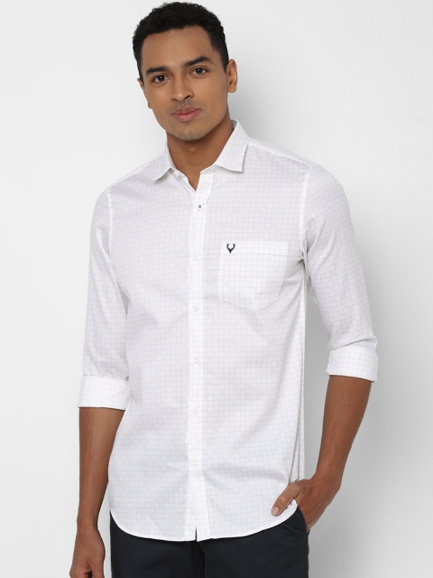 

Allen Solly Men White Printed Casual Shirt