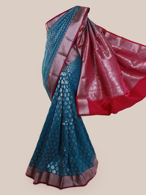 

Pothys Blue Woven Design Art Silk Saree