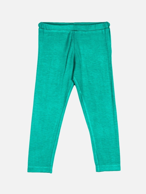 

Peppermint Girls Sea Green Ankle-Length Leggings