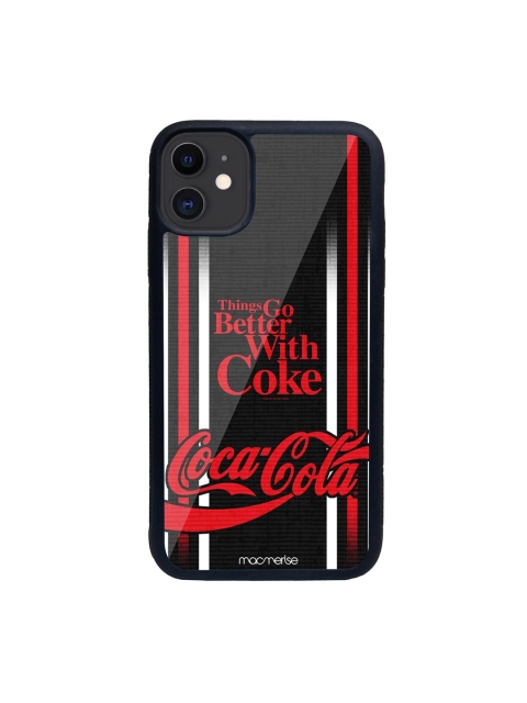 

macmerise Black & Red Better With Coke iPhone 11 Back Case