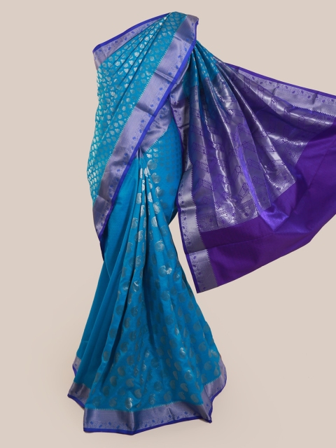 

Pothys Blue Woven Design Art Silk Saree