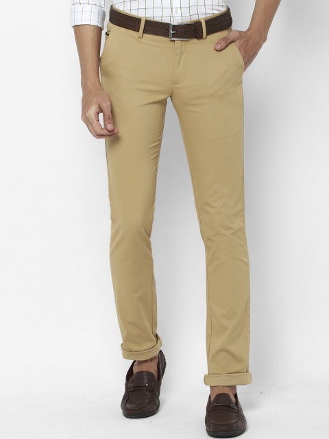 

Allen Solly Men Khaki Slim Fit Solid Regular Trousers