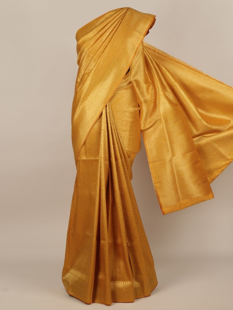 

Pothys Mustard Yellow Pure Silk Woven Design Banarasi Saree