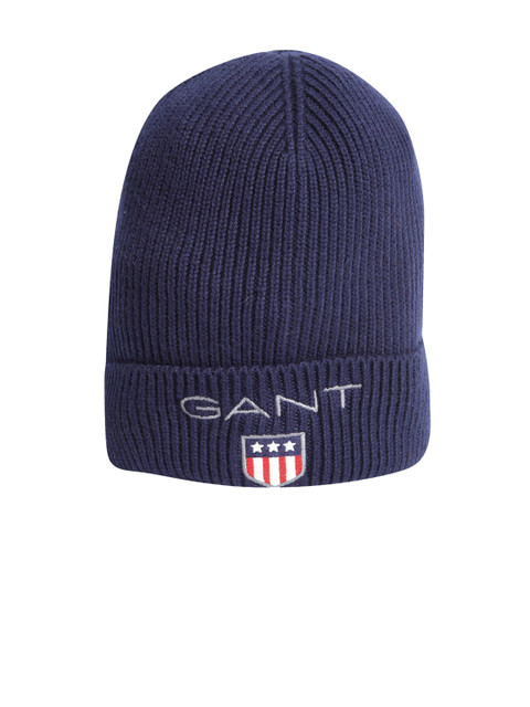 

GANT Unisex Kids Blue Self Design Beanie