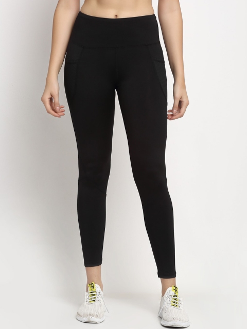 

Global Republic Women Black Solid Ankle-Length Leggings