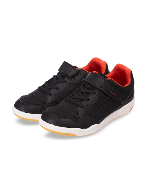 

PERFLY By Decathlon Kids Black & Red Badminton Shoes