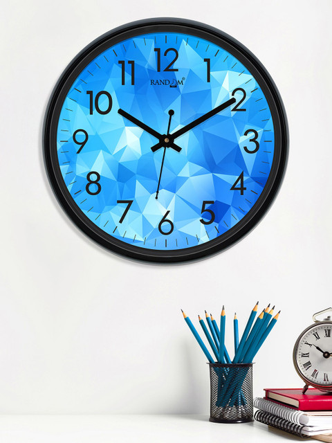 

RANDOM Blue Round Printed Analogue Wall Clock