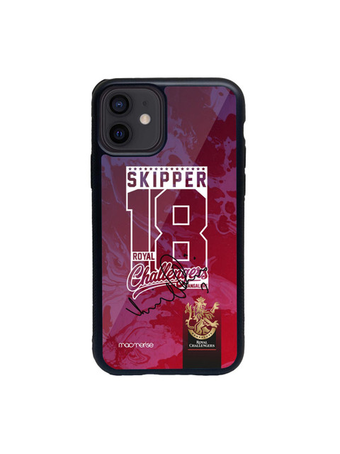 

macmerise Red & White Skipper 18 Printed iPhone 12 Back Case