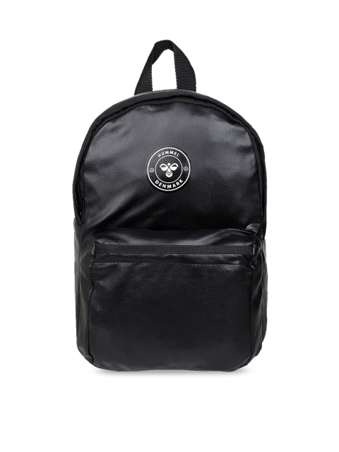 

hummel Unisex Black & White Backpacks with Compression Straps