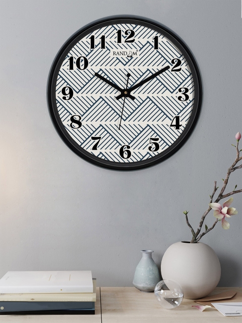 

RANDOM Black & Grey Round Printed Analogue Wall Clock